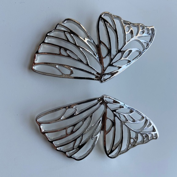 Butterfly wings larg earrings - Picture 4 of 7